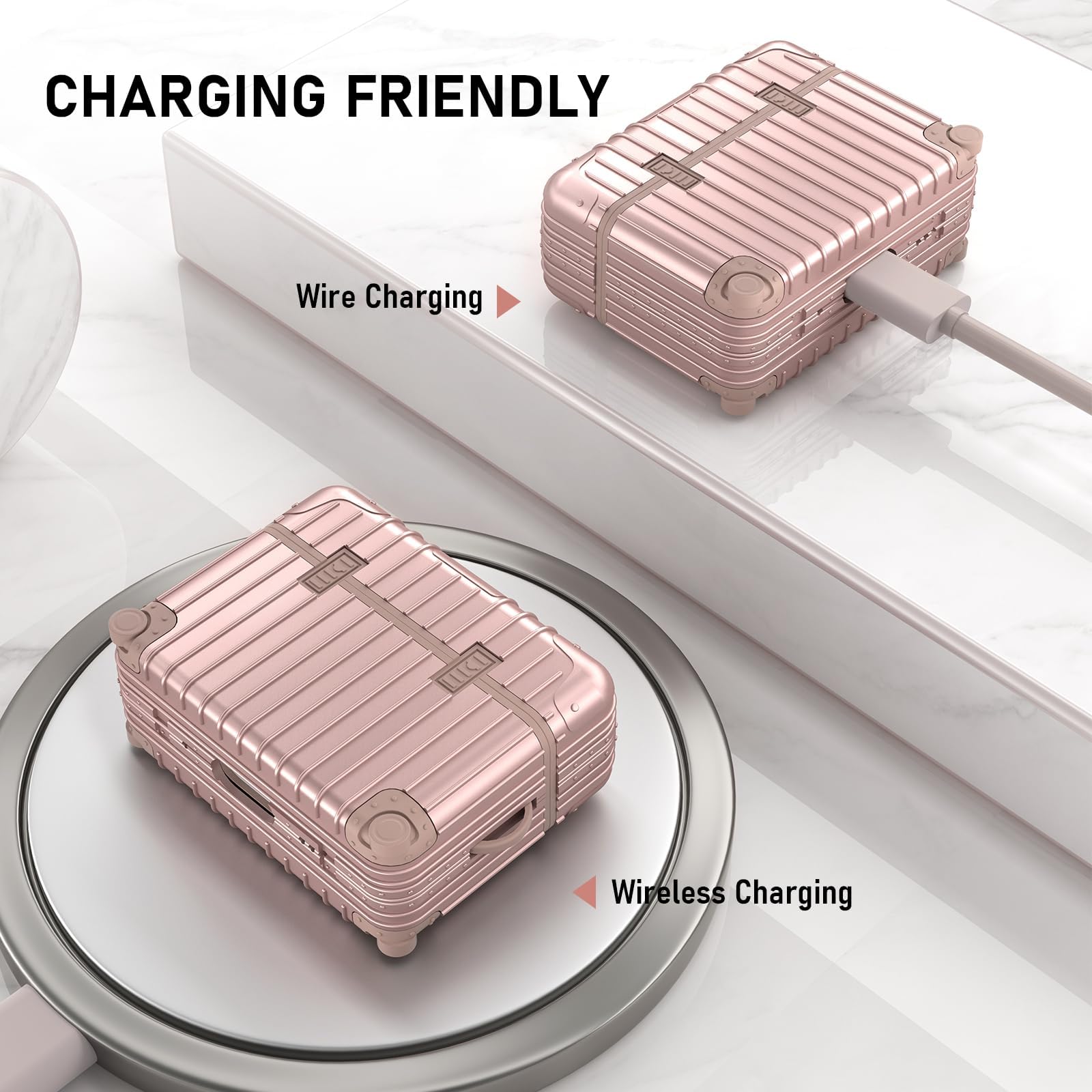 Amazon | V-MORO キュートで面白いスーツケースデザインケース Airpods